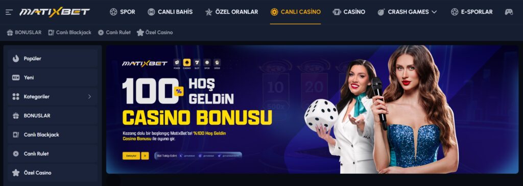 matixbet canlı casino